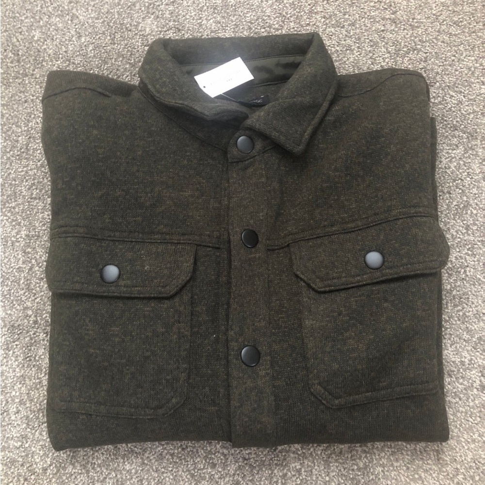 Banana Republic Dark Green Shirt Jacket